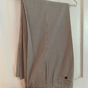 Blue/Gray J Crew seersucker wide leg pants